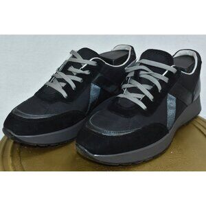 Munro Piper Womens Sneakers 9 M Comfort Walking Black Shimmer Shoes Lace Up